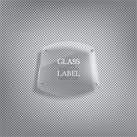Glass label