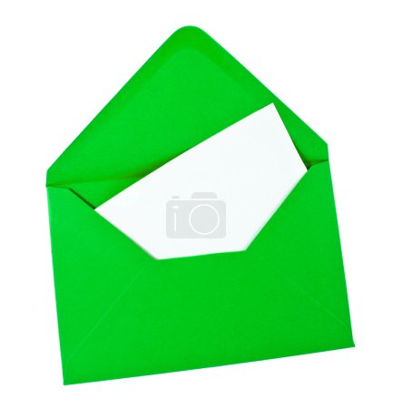 Green envelope with email symbol