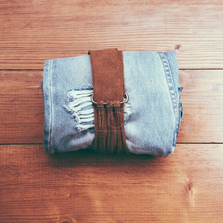 Vintage belt and jeans