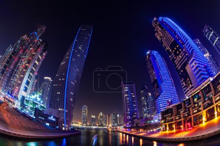 Marina skyscrapers in Dubai, SAE