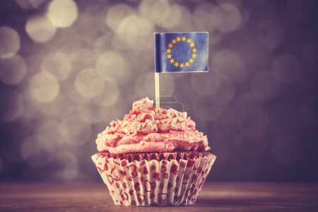 Cake with EU flag