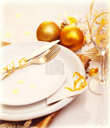 Luxury Christmas table decoration