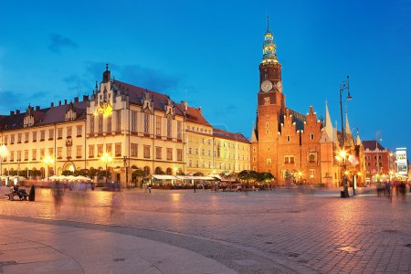 View of the market. Wroclaw, Poland.