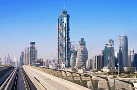 A general view of the metro Dubai, United Arab Emirates