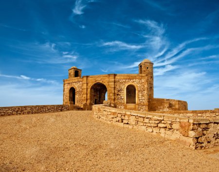 Old fortress in Essaouira overlooking the Atlantic Ocean, Morocco