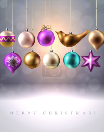 Christmas background with Christmas decoration