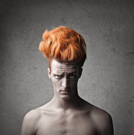 Strange Orange Hairstyle