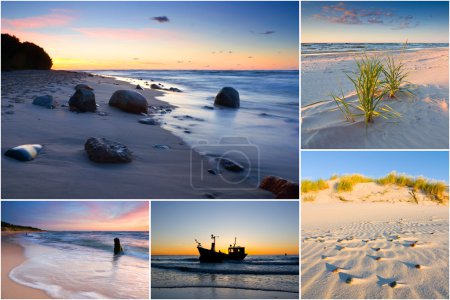 Baltic Sea, Poland, collage