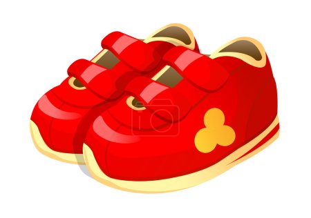 Vector icon baby shoes