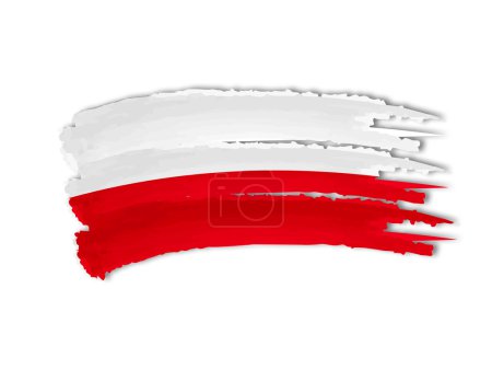 Polish flag drawing