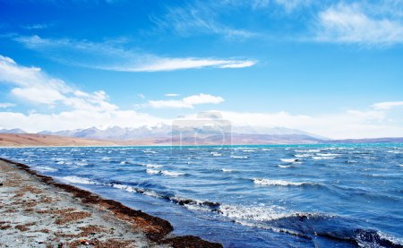 The lake Rakshas Tal , Tibet landscape