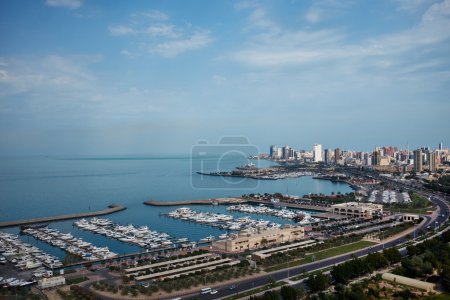 Marina and city in Kuwait 