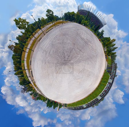 little planet - spherical panoramic view