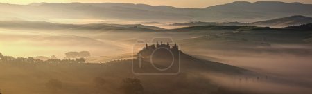 Tuscany - Landscape panorama, hills and meadow, Toscana - Italy 