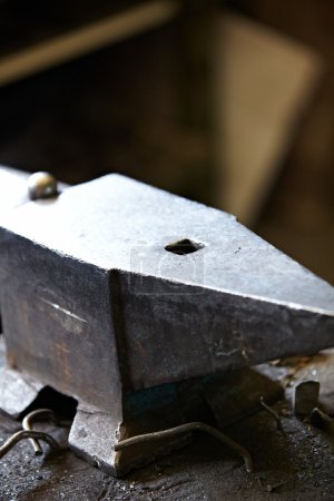 hammer and anvil used by a blacksmith