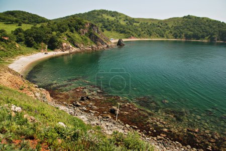 Beautiful seascape, Marble bay, Putyatin island, Far East, Primo