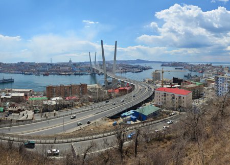 Panorama of Vladivostok, bridge