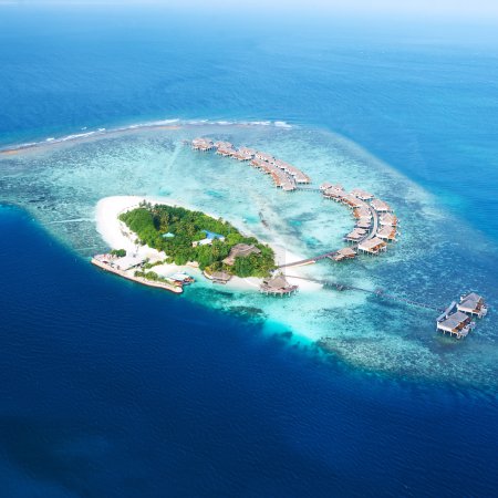 Atolls and islands in Maldives