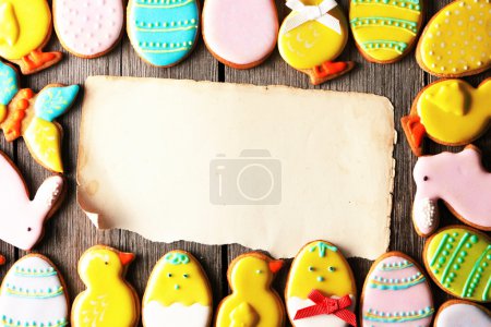 Easter homemade gingerbread cookie