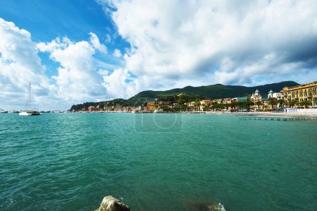 Ligurian coast in Italy