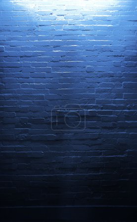 Art photo of blue wall