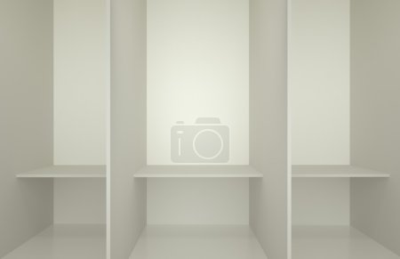 Photo of the white changing room