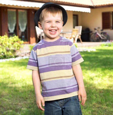 Fantastic picture of laughing kid