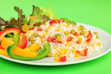 Vegetables and rice