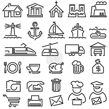 Set line icons
