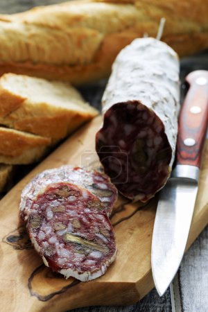 Salami with walnuts - Traditional Italian salami