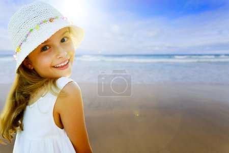 Summer  - lovely girl enjoying summer vacations