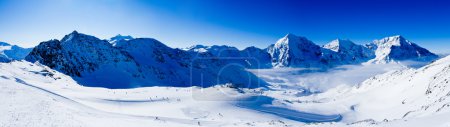 Winter mountains, panorama