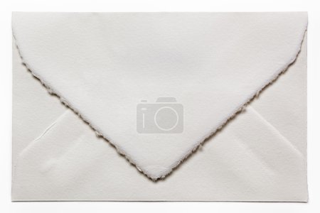 Handmade White Envelope Isolated