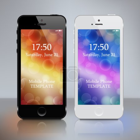 Smart phone realistic template