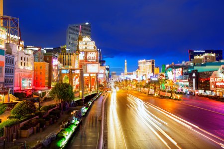 Editorial use only Las Vegas Nevada Strip at night