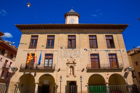 Mora de Rubielos Teruel Town Hall square Aragon