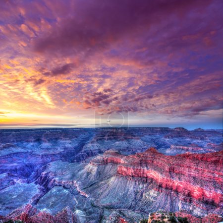 Arizona sunset Grand Canyon National Park Mother Point US