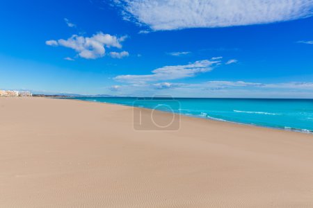 Sagunto beach in Valencia in sunny day in Spain
