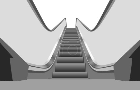 Shop escalator vector