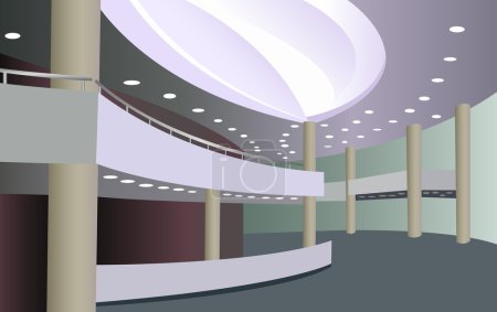 Foyer of the concert hall vector