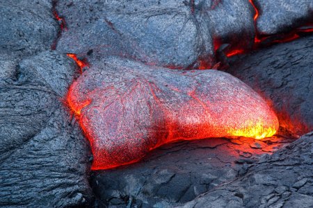 Active lava flow in Hawaii