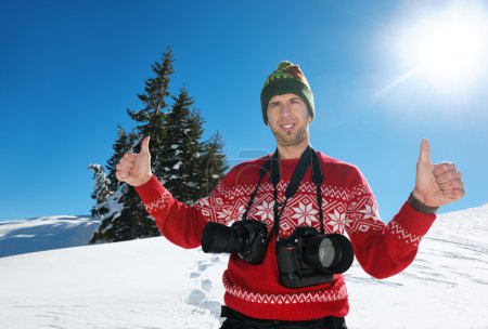 photographer portrait at winter