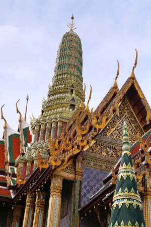 Buddhist temple closeup