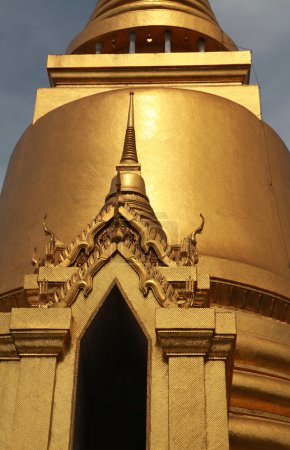 golden Buddhist temple gable