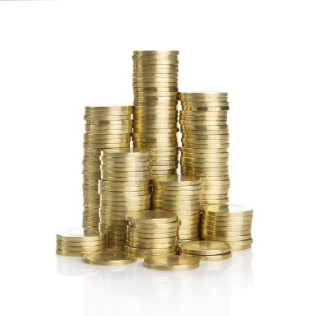 Stack of gold coins