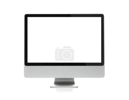Blank computer monitor with clipping path
