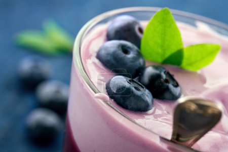 Healthy yogurt with berries