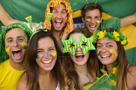 Brazilian sport soccer fans amazed