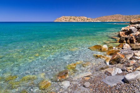 Mirabello bay with Spinalonga island on Crete
