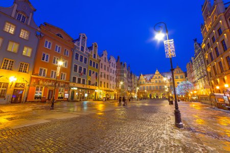 Architecture of old town in Gdansk